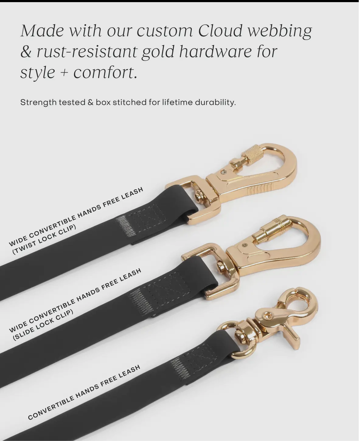 Lavender Haze 4-in-1 Wide Convertible Hands Free Leash