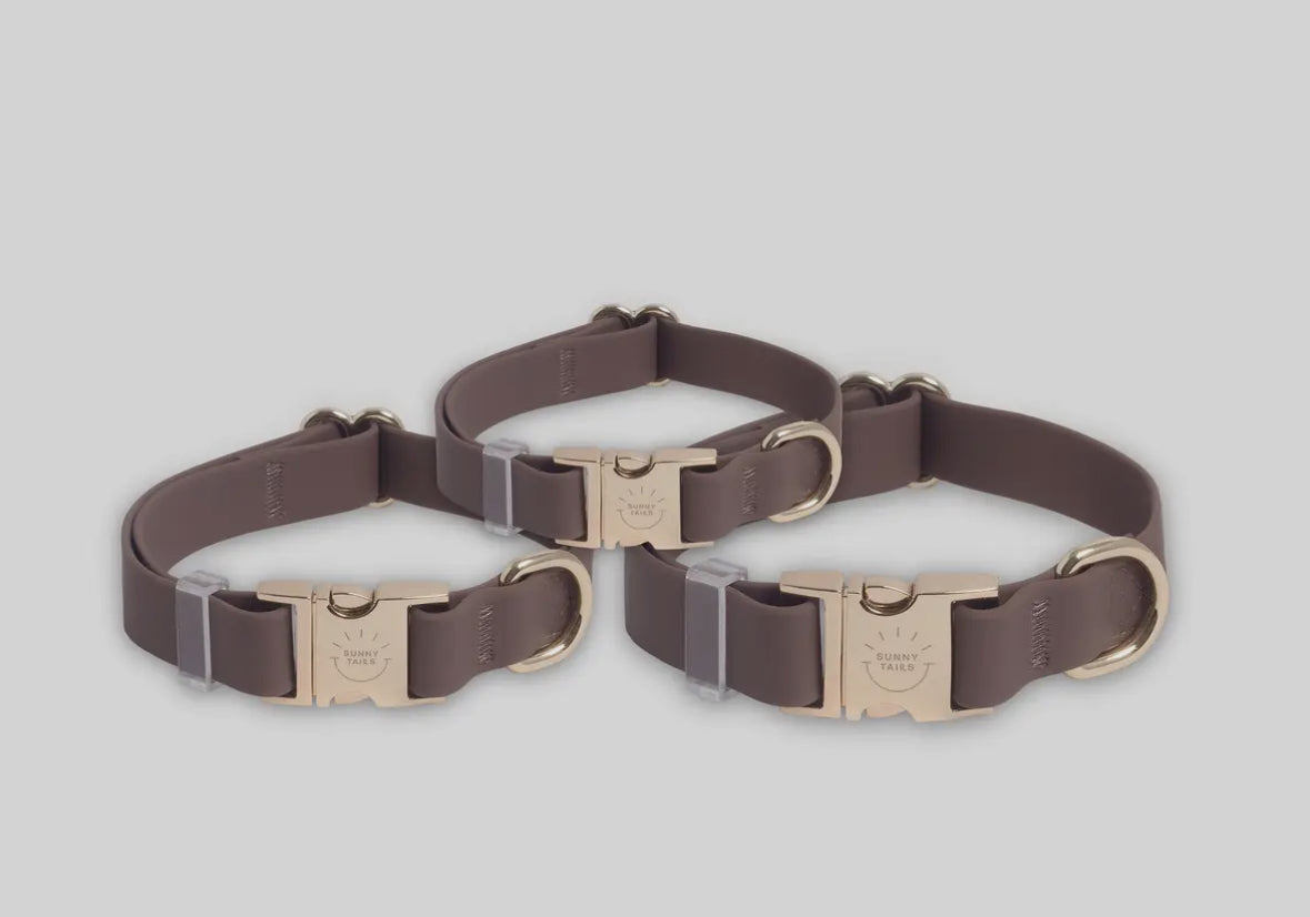 Espresso Waterproof Dog Collar